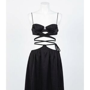 NEW FOR LOVE & LEMONS marley bra top in black